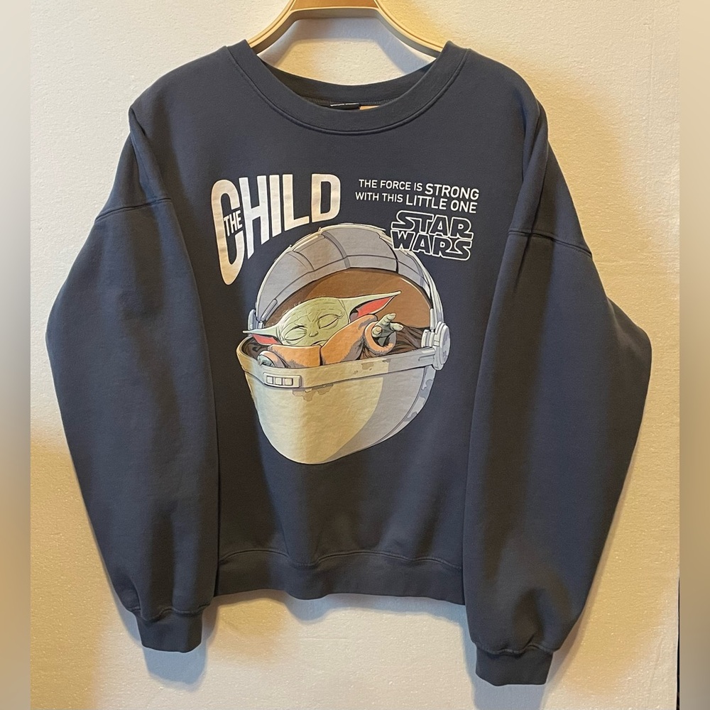 Star Wars Gray Sweatshirt with "The Child The Force is Strong w/this Little One"